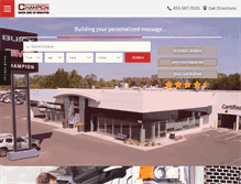 Tablet Screenshot of championgmcbuick.com